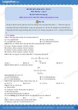 Đề thi giữa kì 2 Hóa 11 Chân trời sáng tạo - Đề số 2